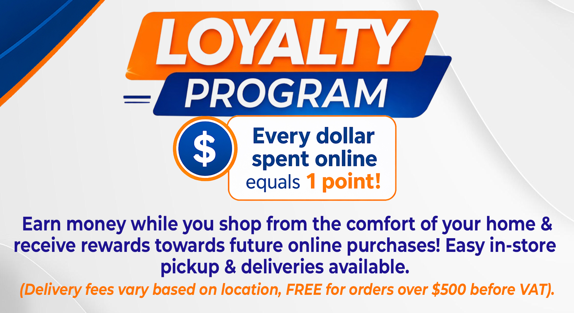 Every Dollar Spent Online Equals 1 Point